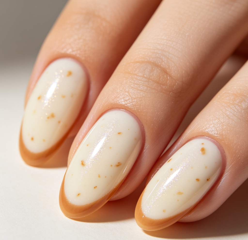 Elegant-Almond-Vanilla-Nails

