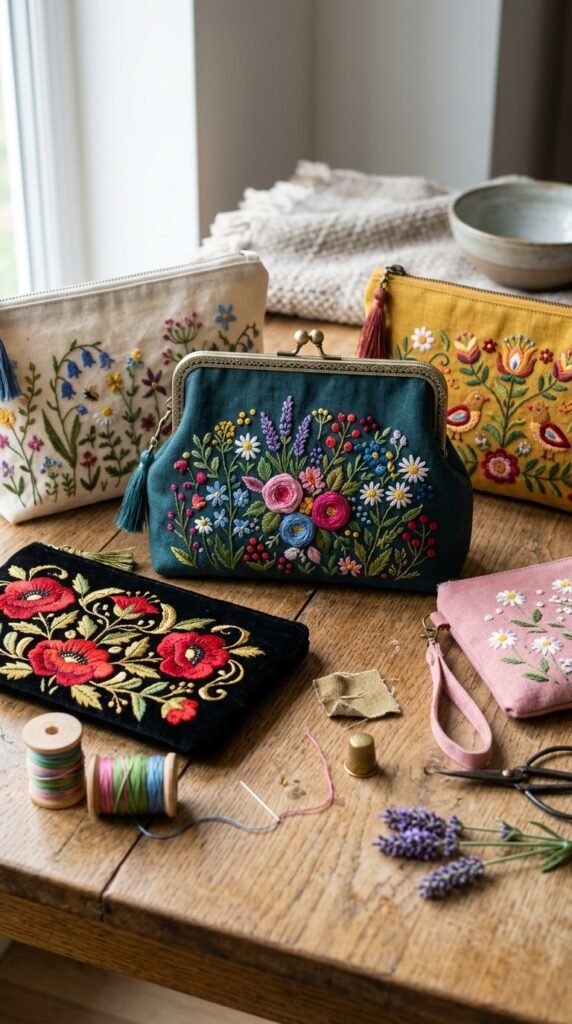 Embroidered-Floral-Clutch-Patterns 