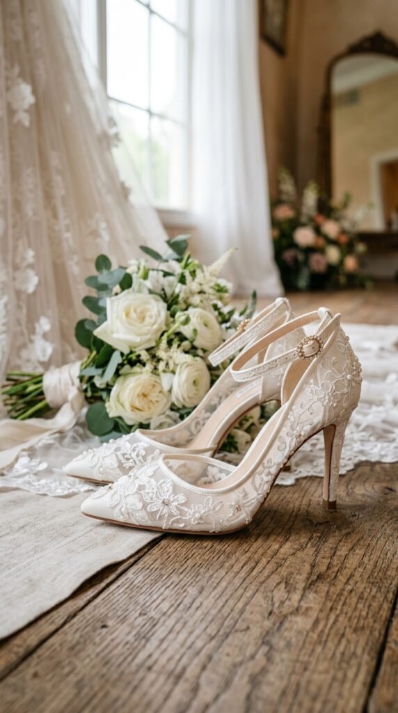 Floral-Lace-Bridal-Heels