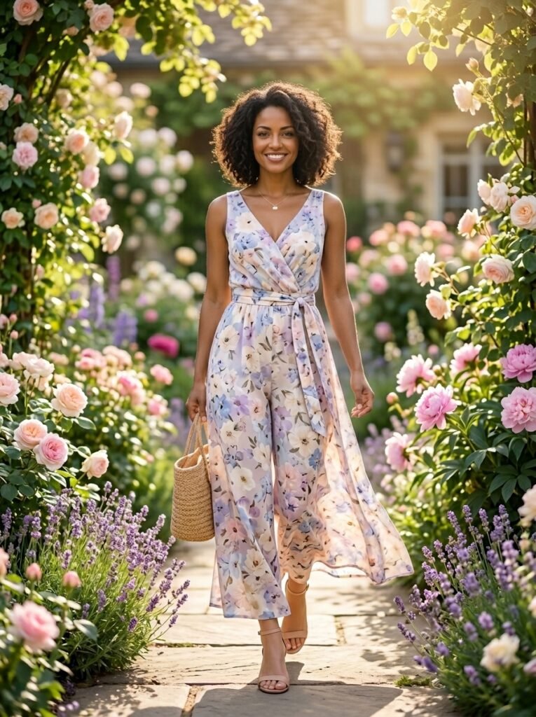 Floral Print Jumpsuit