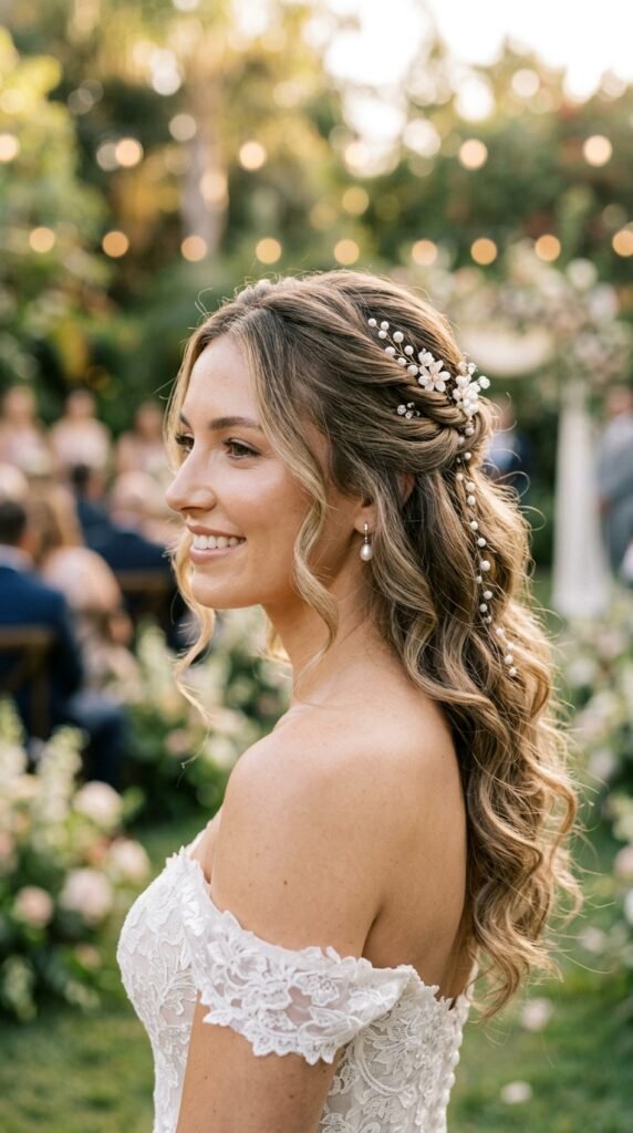 Glamorous Hollywood Bridal Glow Hairstyle