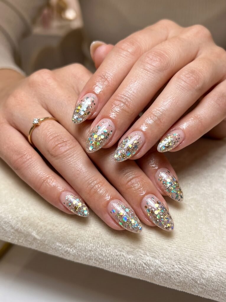 Glitter Confetti Nails