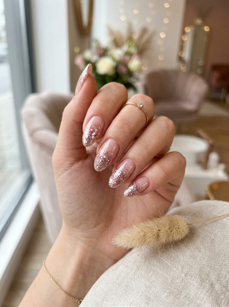 Glitter Fade Nail Art Design 2026