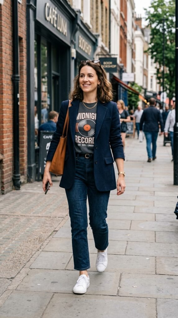 Graphic-Tee-with-a-Blazer
