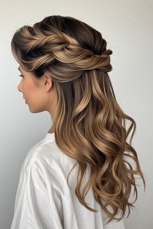 Half-Up Beach Waves