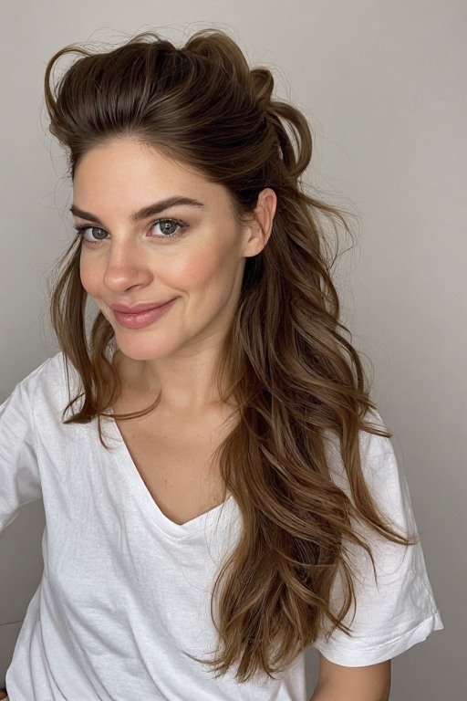 Half-Up Half-Down Hairstyle