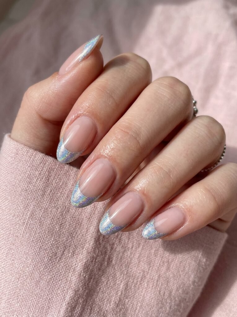 Holographic French Tips