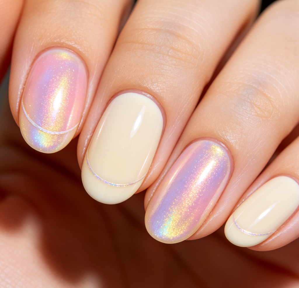 Iridescent-Vanilla-French-Mani
