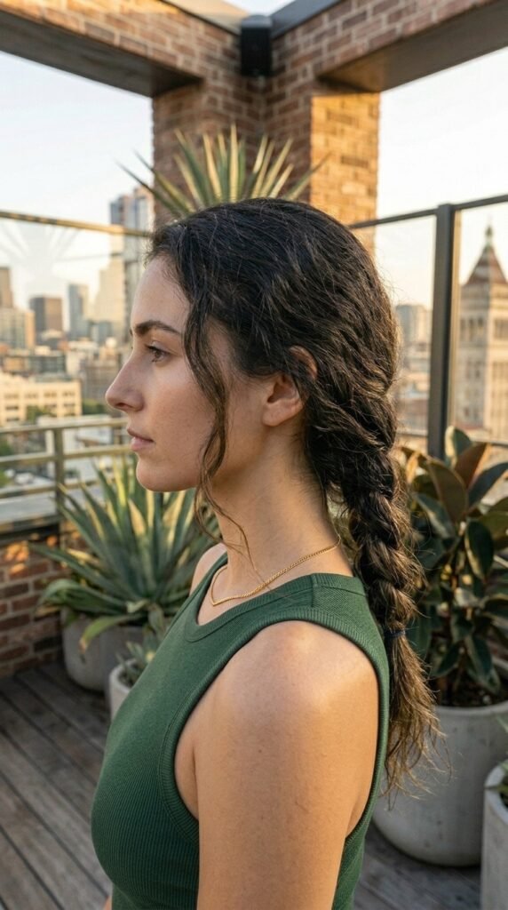 Loose Side Braid Hairstyle