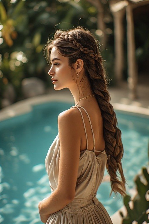 Low Braided Bun