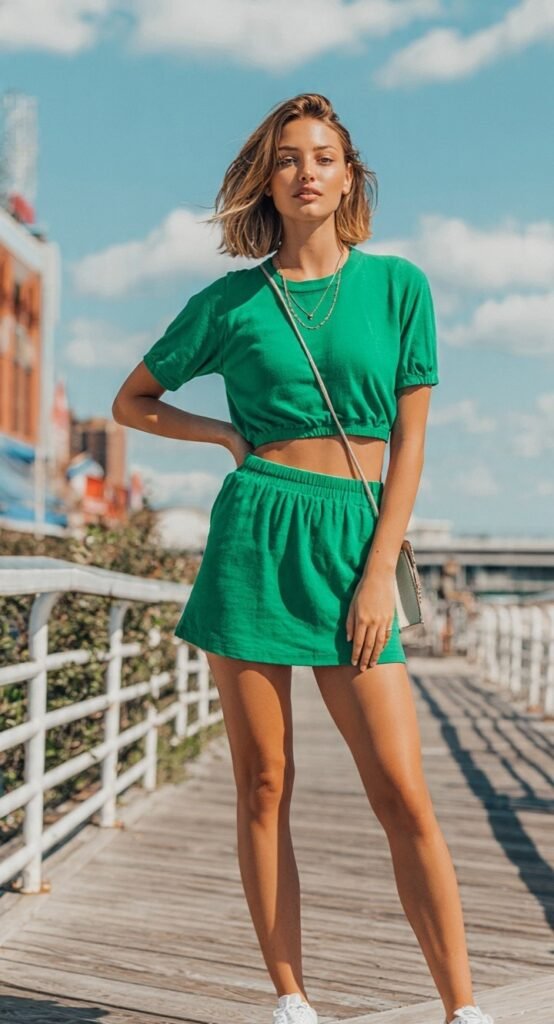 Matching-Green-Two-Piece-Set 
