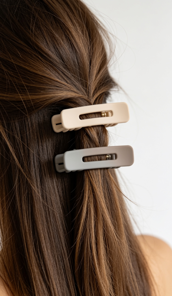 Matte Neutral Hair Claws
