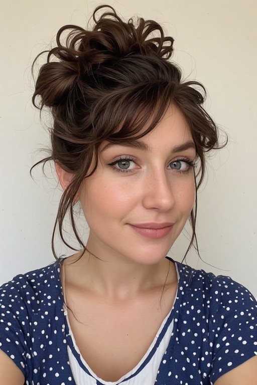 Messy Bun Hairstyle