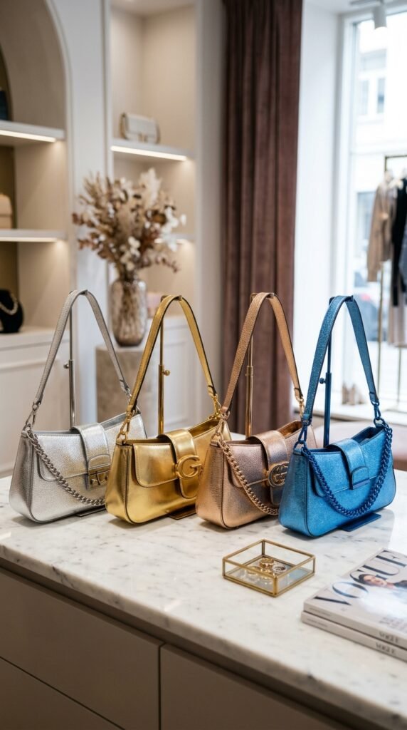  Metallic Baguette Bags