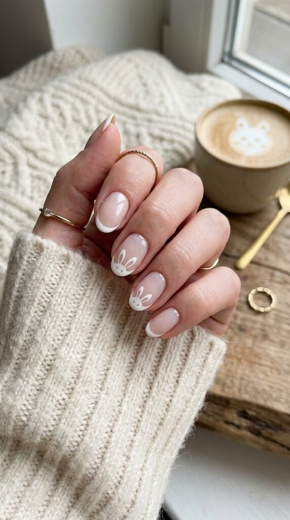 Minimal-Bunny-Ears-Nail-Art-Ideas-The-French-Tip-Secret