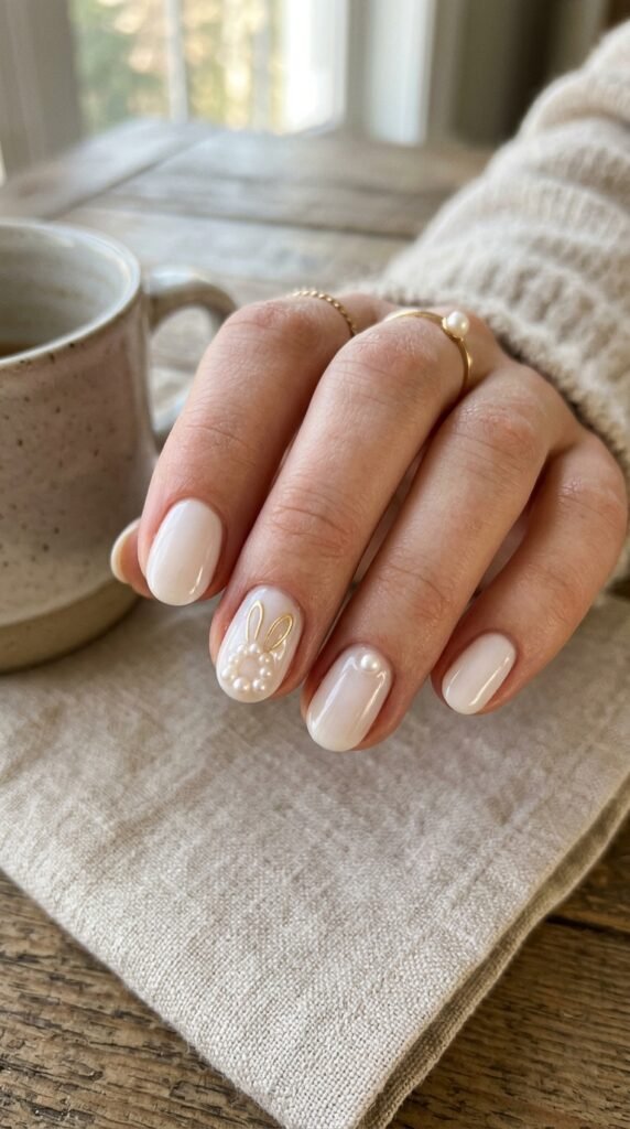 Minimal-Bunny-Ears-Nail-Art-Ideas-The-Tiny-Pearl-Art