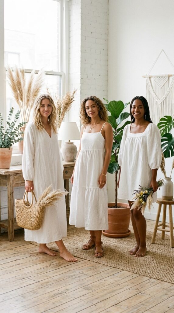 Minimalist-Linen-White-Boho-Dresses 