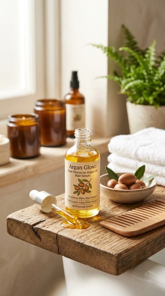 Natural Hair Serum with Argan Oil Hair care