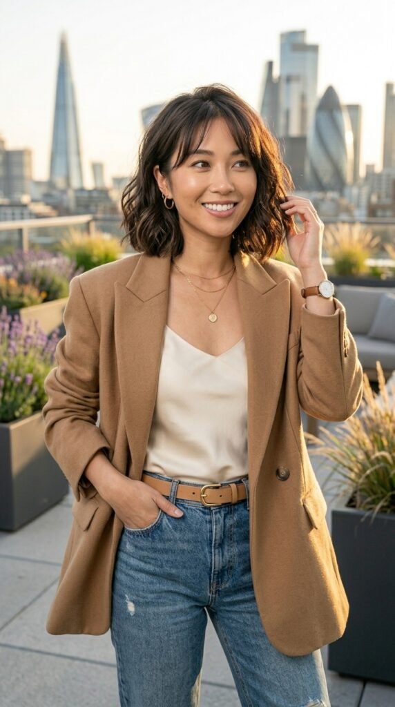 Oversized Blazer and Jeans Outfit
