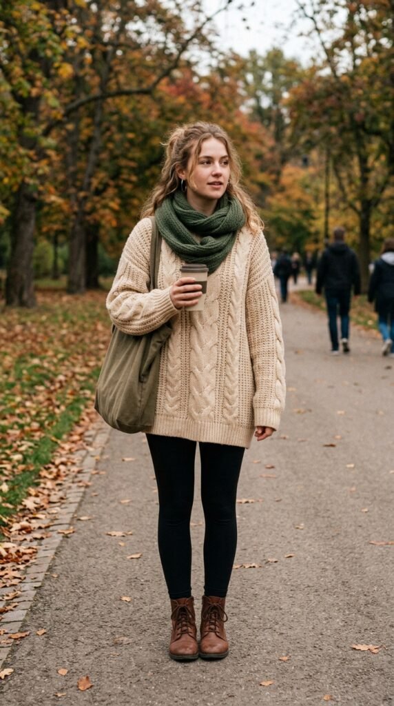 Oversized-Sweater-and-Leggings-Outfit. 