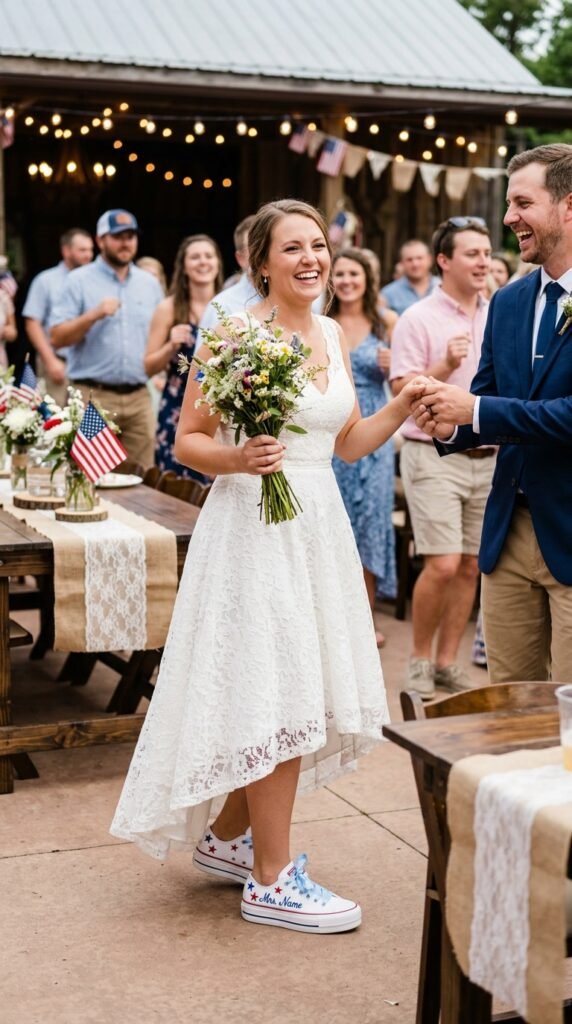 Platform-Sneakers-as-Fun-USA-Bridal-Reception-Accessory-Ideas
