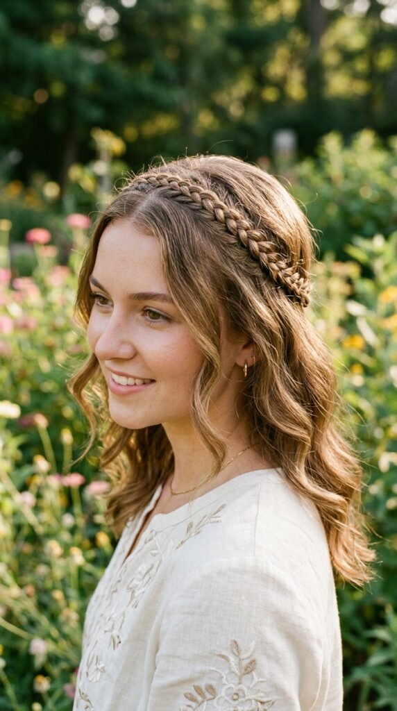 Side Swept Clip Style Hairstyle
