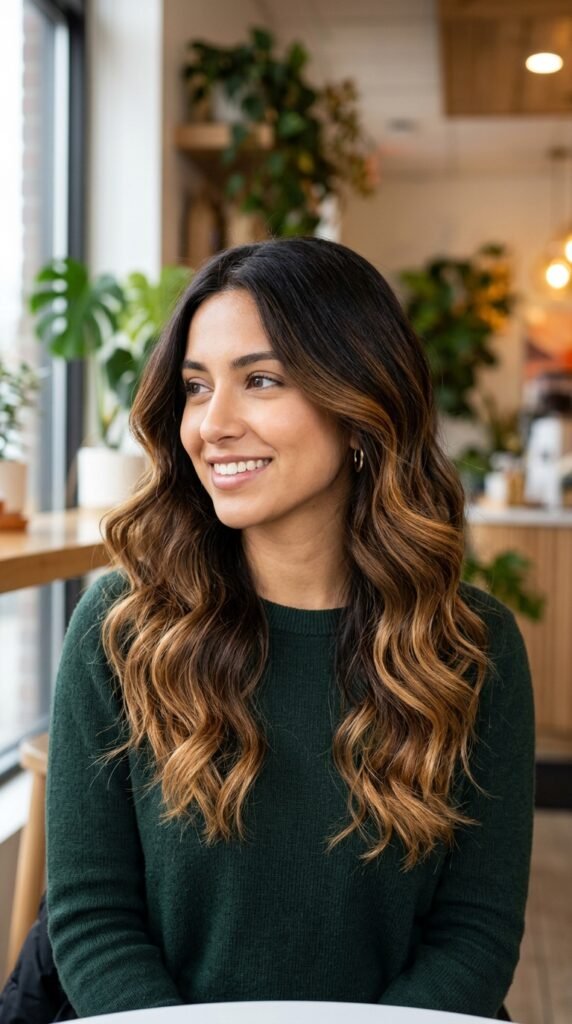 Soft Face-Framing Honey Blonde Highlights Hair color
