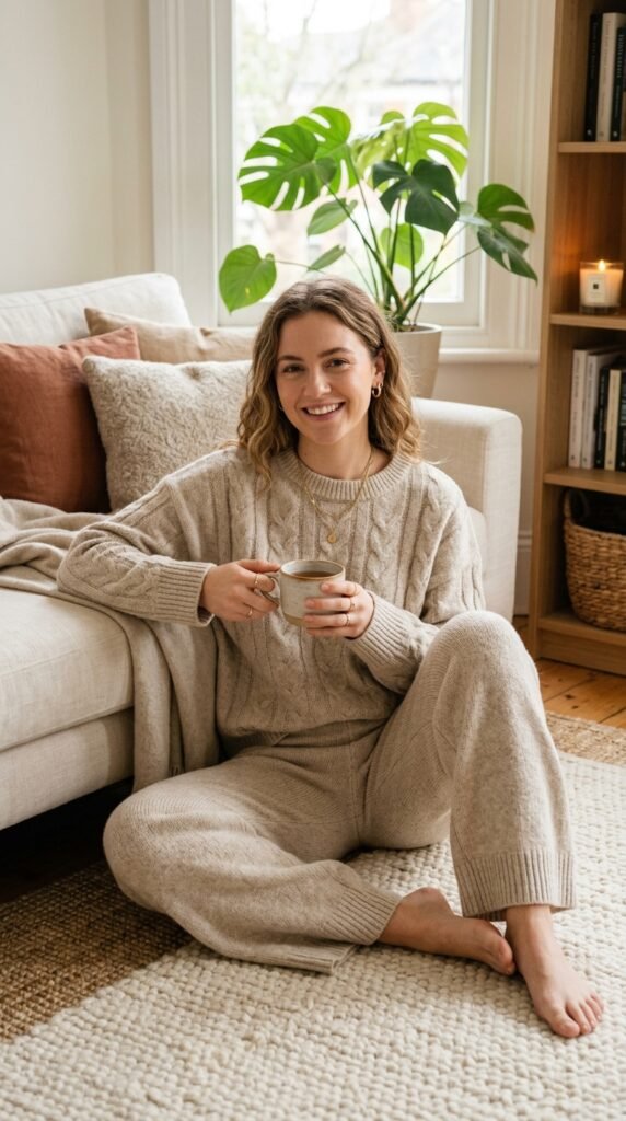 Soft-Knit-Matching-Set. 