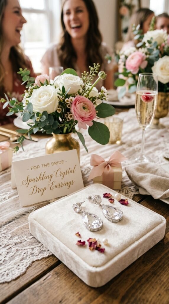 Sparkling-Crystal-Drop-Earrings-Bridal-Shower-Accessories-Idea