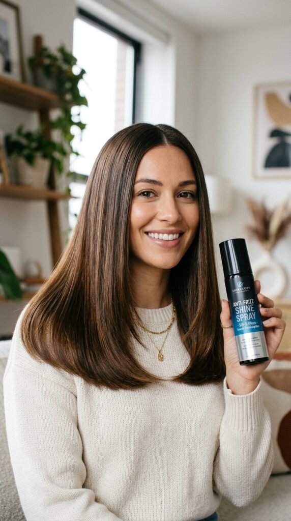 The Anti-Frizz Shine Spray Hairstyle