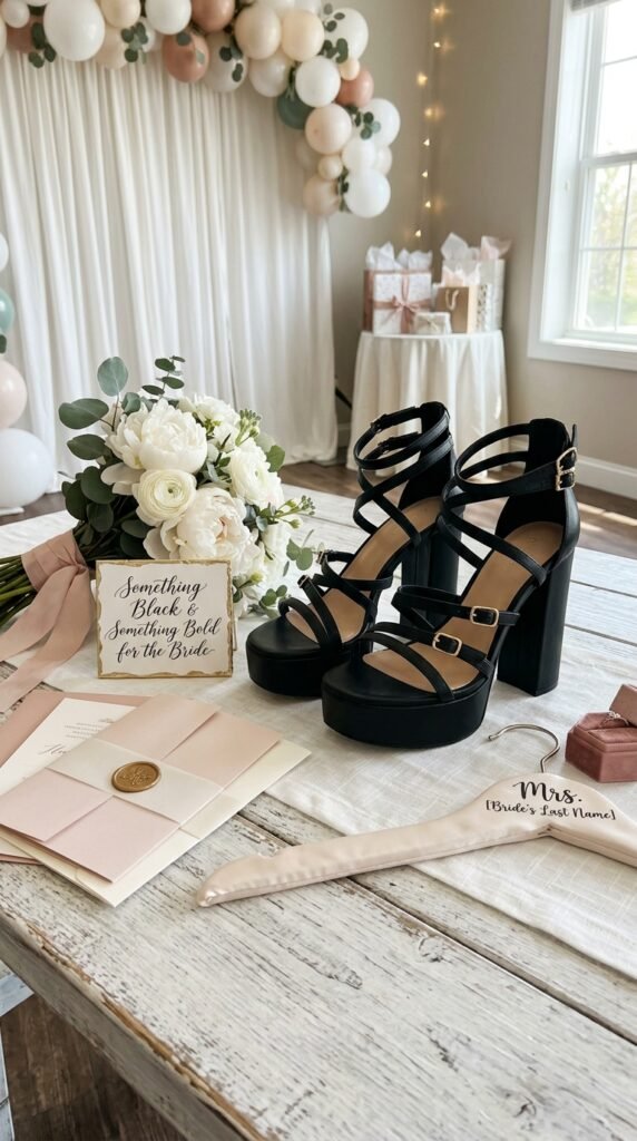 The-Black-Strappy-Platform-Heels-Bridal-Shower-Accessories-Idea