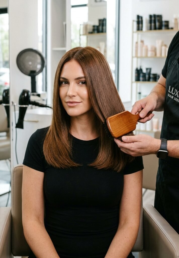 The Boar Bristle Paddle Brush Hairstyle
