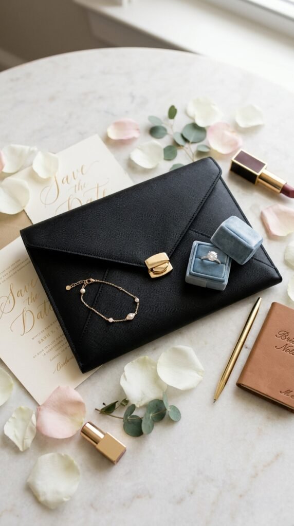 The-Classic-Black-Envelope-Bag-Engagement-Accessories-Ideas 