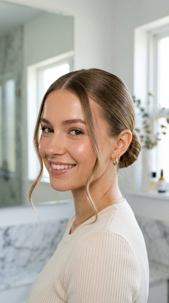 The Clean Girl Face-Framing Tendrils