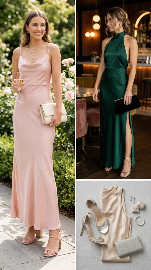 The-Elegant-Silk-Maxi-Dress-Engagement-Outfit-Ideas 