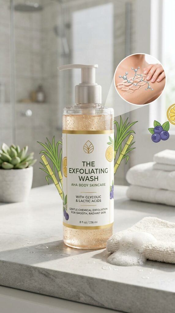 The-Exfoliating-Wash-AHAs-Body-Skincare