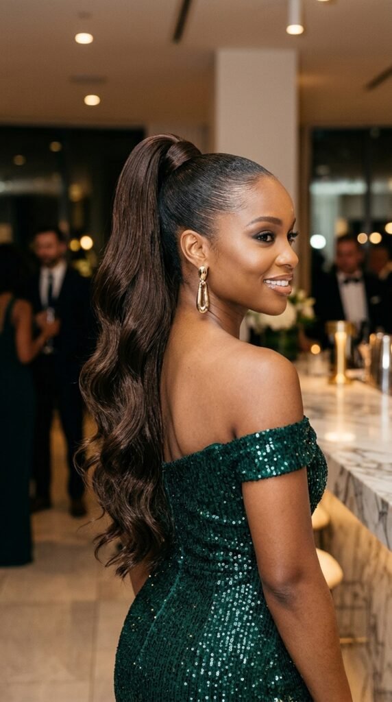 The Glamorous Extension Track Ponytail Hairstyle