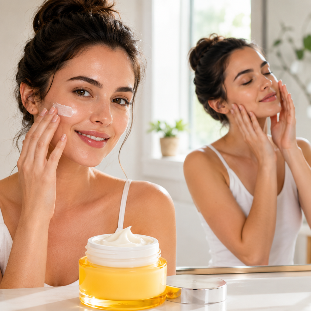 The-Morning-Wake-Up-Routine-With-Olay-Vitamin-C-Face-Moisturizer-Brightening-Cream-for-Women