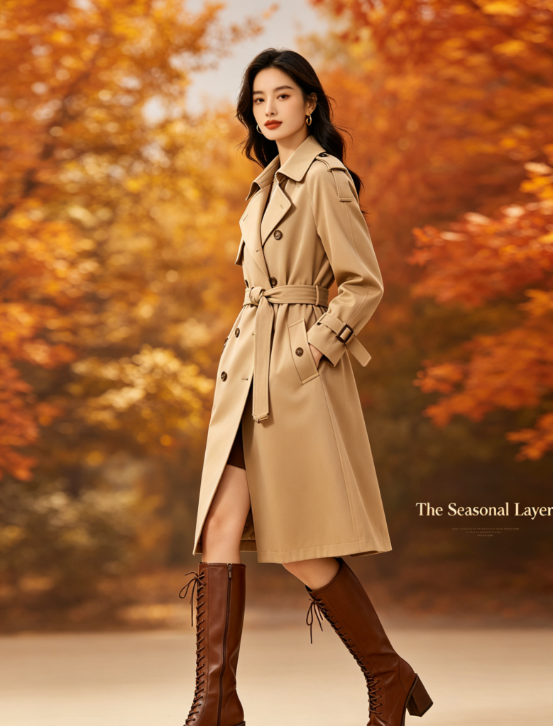 The-Seasonal-Layer-Trench-and-Tall-Boots. 
