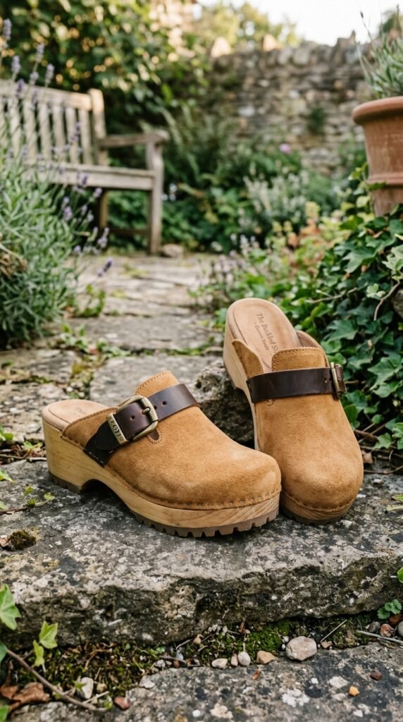 The-Shearling-Lined-Genuine-Suede-Clogs-for-Women.
