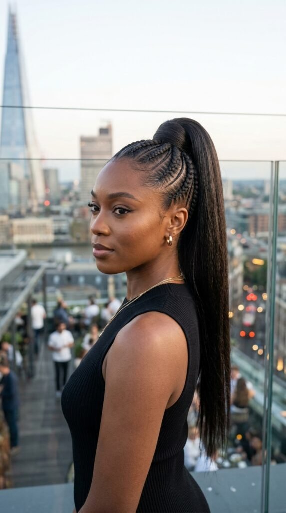 The Sleek High Track Ponytail Hairstyle