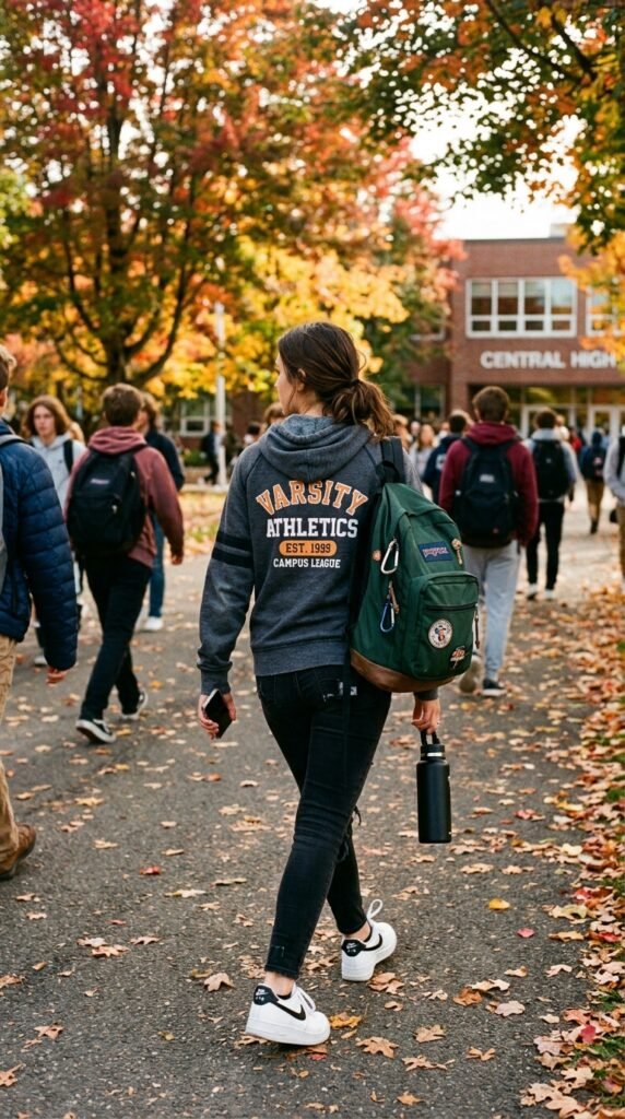 The-Sporty-Hoodie-Back-to-School-Autumn-Season-Outfit 