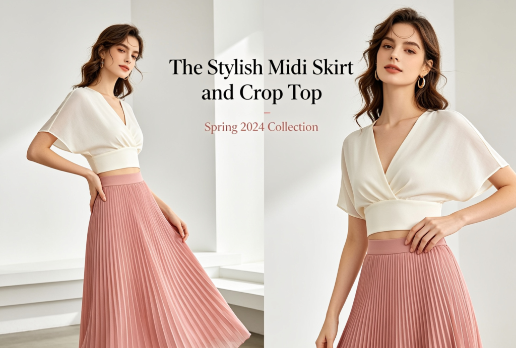 The-Stylish-Midi-Skirt-and-Crop-Top
