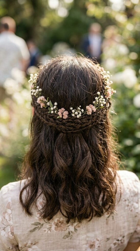 Tiny Braided Crown Hairstyle