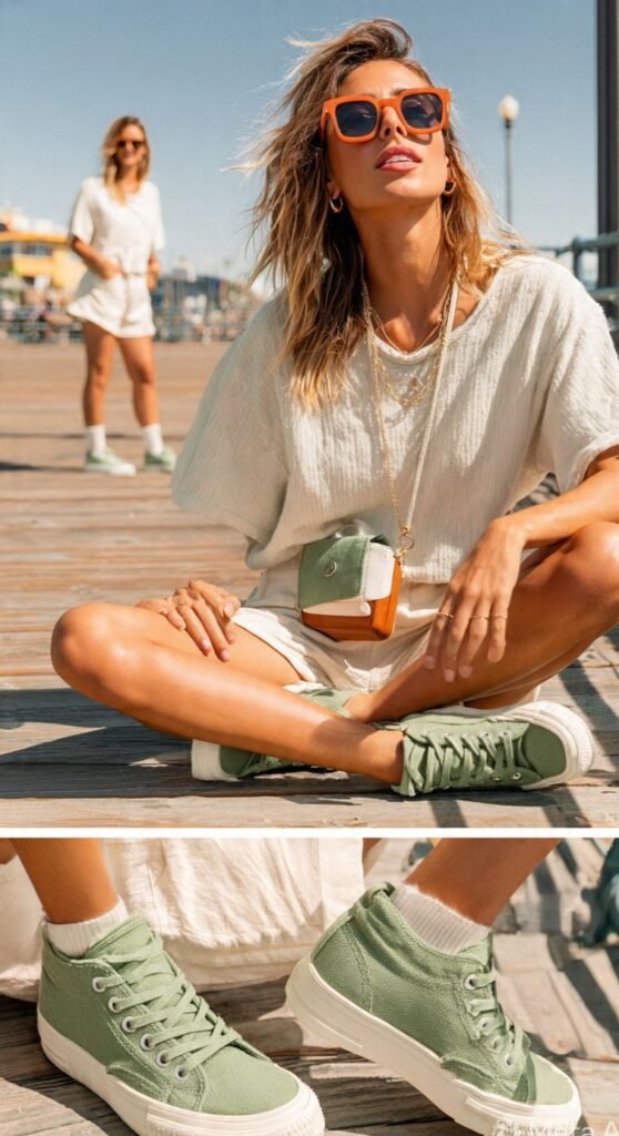 Trendy-Green-Canvas-Sneakers-for-Soccer-Fashion
