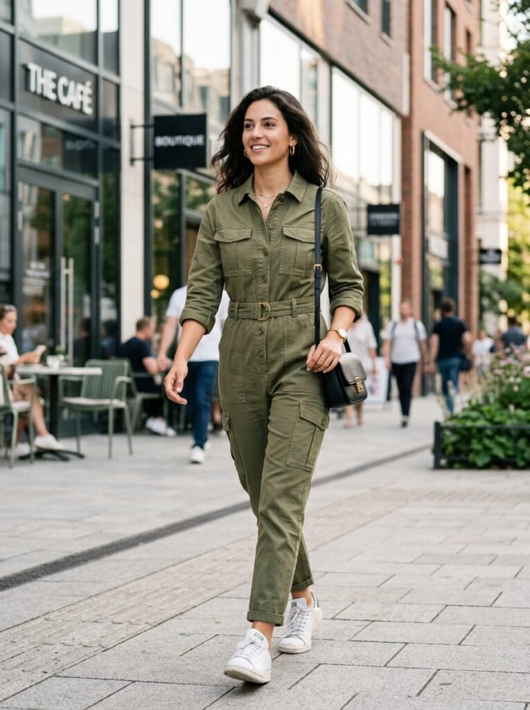 Utility Cargo Jumpsuit