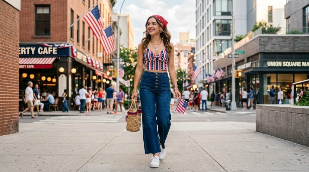 Wide-Leg Jeans and Crop Tops