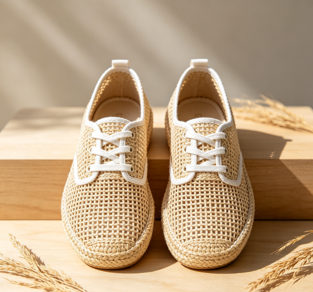 Woven Straw Mesh Summer Kicks
