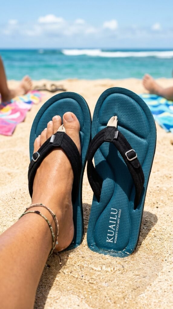 Yoga-Mat-Insole-Kuailu-Flip-Flops-for-Wome
