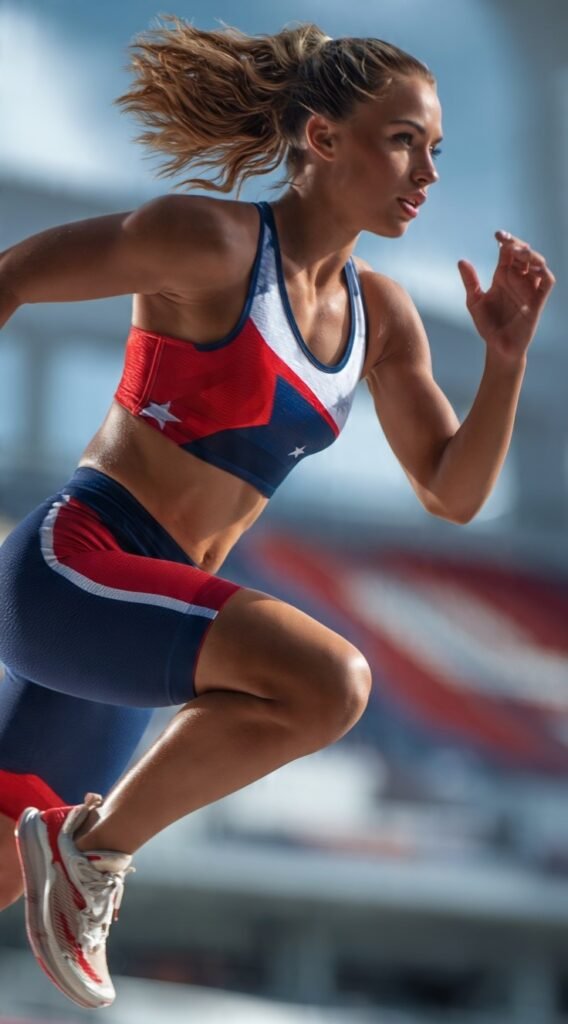 sporty-high-waisted-red-and-blue-biker-shorts-team